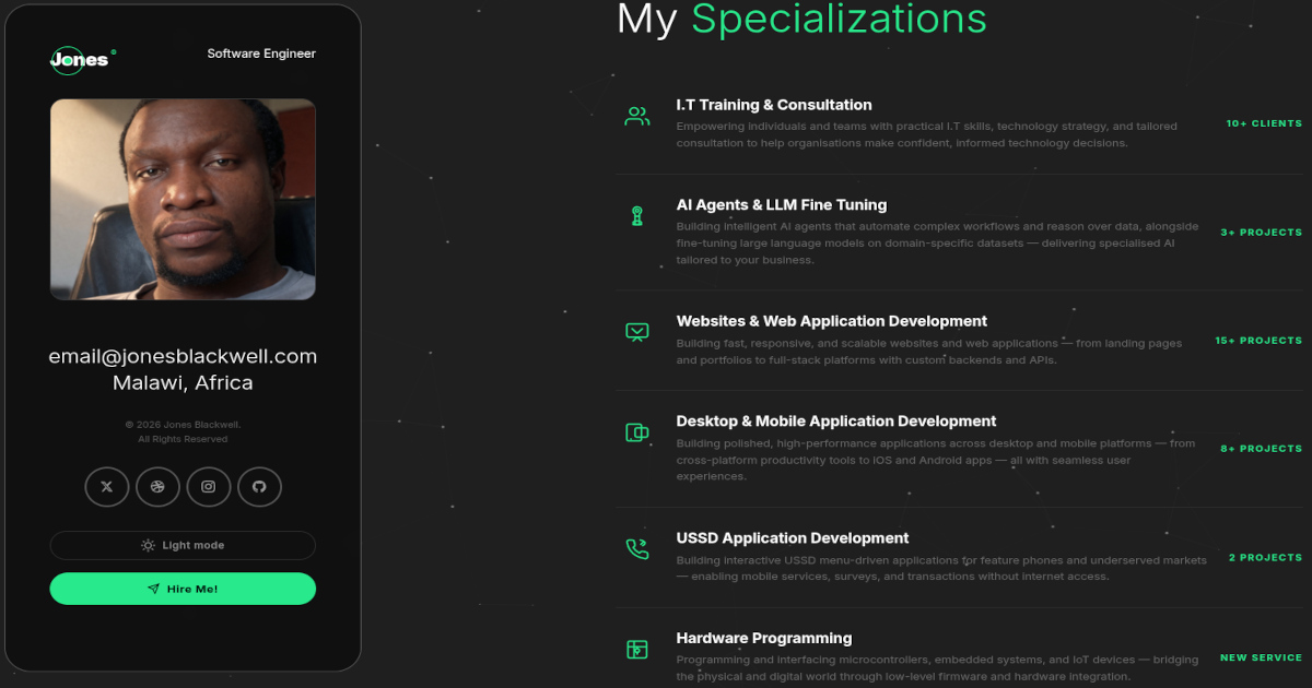 Jones Blackwell — Portfolio Website